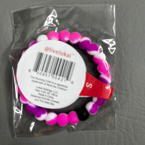 Lokai Bracelets Save The Children Pink Purple Tie-Dye Theme New Sealed NWT - Picture 2 of 2